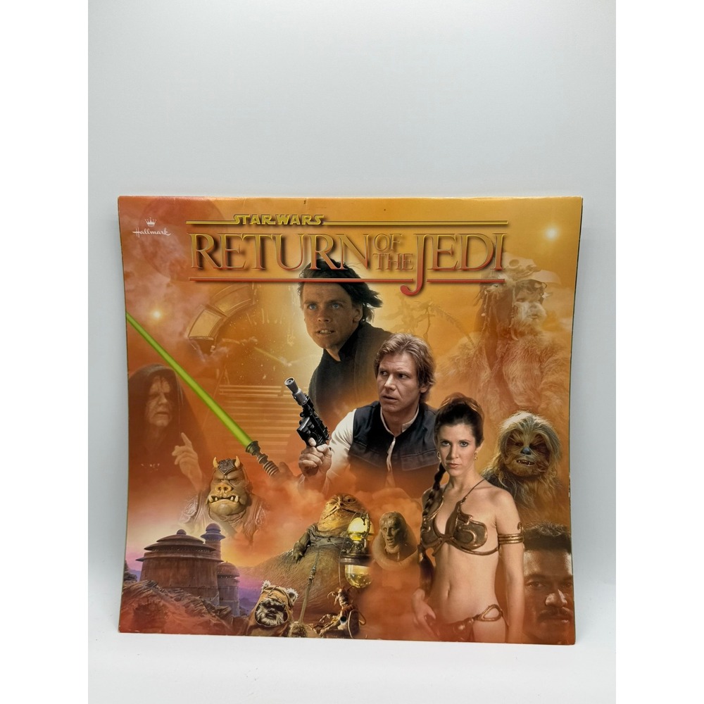 Vintage 1998 Star Wars Return of the Jedi Hallmark Wall Calendar Collectible